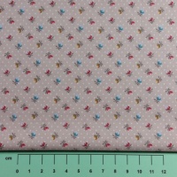 Fabric by the Metre - 445 Floral - Cream
